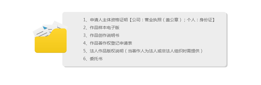 工程作品登記所需材料