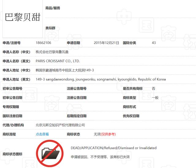 韓國企業(yè)“巴黎系”商標(biāo)不允注冊，英文商標(biāo)或?qū)o效，須考慮法律