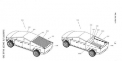2021年6月4日特斯拉已為Cybertruck皮卡申請(qǐng)了帶太陽能電池板的可伸縮貨箱蓋專利
