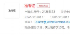 “準(zhǔn)考證”商標(biāo)申請(qǐng)無效，分類涉及教育娛樂